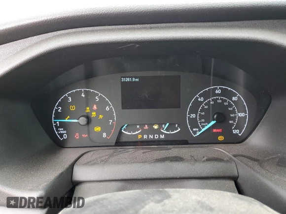 2022 Ford Transit Cargo with VIN 1FTBR1C87NKA66546, listed as a Copart auction lot 81451244 with 31,261 mi miles and Salvage Title. Bid and sale history available at DreamBid. Image 9.