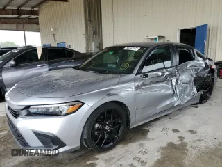 2022 Honda Civic Sedan Sport with VIN 2HGFE2F56NH594155, listed as a Copart auction lot 53592523 with 12,080 mi miles and Salvage Title. Bid and sale history available at carsss.com. Image 1.