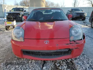 2002 Toyota MR2 z VIN JTDFR320720051674, wystawiony jako Copart lot #44495865 z przebiegiem 76 439 mil mil oraz Czysty tytuł • Clean title. Historia ofert i sprzedaży dostępna na DreamBid. Obrazek 5.
