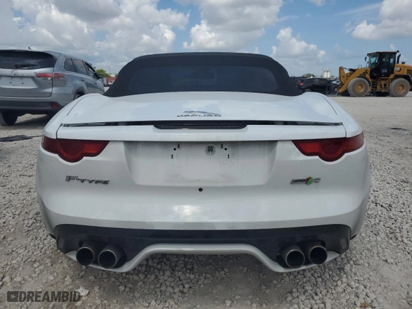 2016 Jaguar F-TYPE R with VIN SAJWJ6HL7GMK31846, listed as a Copart auction lot 66358864 with 51,228 mi miles and Salvage Title. Bid and sale history available at carsss.com. Image 6.