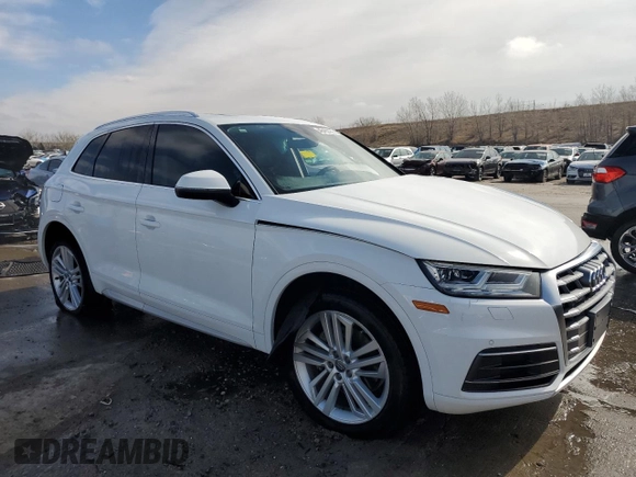 2018 Audi Q5 Premium Plus with VIN WA1BNAFY7J2008738, listed as a Copart auction lot 46462755 with 76,198 mi miles and Salvage Title. Bid and sale history available at carsss.com. Image 4.