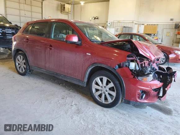 2014 Mitsubishi Outlander Sport ES with VIN 4A4AR3AU5EE026593, listed as a Copart auction lot 46647295 with 155,782 mi miles and Salvage Title. Bid and sale history available at carsss.com. Image 4.
