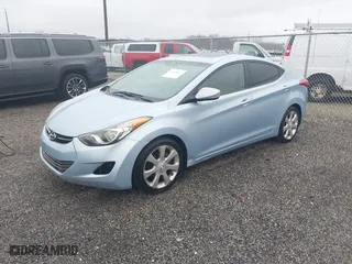 2012 Hyundai Elantra GLS with VIN KMHDH4AE5CU193394, listed as a IAAI auction lot 41835127 with 166,472 mi miles. Bid and sale history available at carsss.com. Image 2.