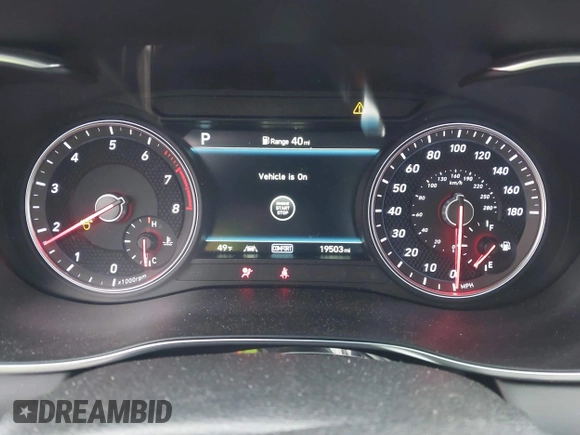 2021 Genesis G70 2.0T with VIN KMTG44LA0MU075456, listed as a IAAI auction lot 42212601 with 19,503 mi miles and . Bid and sale history available at DreamBid. Image 7.