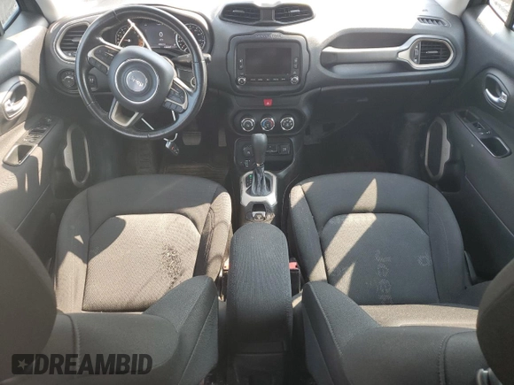 2017 Jeep Renegade Latitude with VIN ZACCJBBB9HPF91665, listed as a Copart auction lot 58564845 with 159,524 mi miles and Salvage title. Bid and sale history available at DreamBid. Image 8.