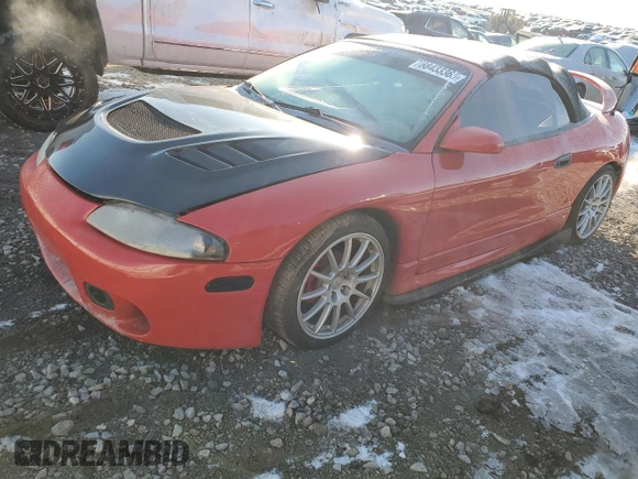 1998 Mitsubishi Eclipse GS with VIN 4A3AX35G4WE002625, listed as a Copart auction lot 88433365 with 227,413 mi miles and Salvage Title. Bid and sale history available at carsss.com. Image 1.