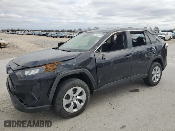 2022 Toyota RAV4 LE with VIN 2T3F1RFV7NC317051, listed as a Copart auction lot 51265305 with 41,878 mi miles and Salvage Title. Bid and sale history available at carsss.com. Image 1.