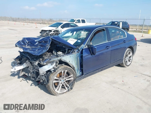 2018 BMW 3 Series 330i xDrive with VIN WBA8D9G53JNU66956, listed as a IAAI auction lot 41201267 with 71,754 mi miles. Bid and sale history available at carsss.com. Image 2.