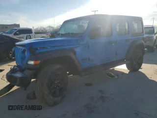 2022 Jeep Wrangler Unlimited Sport with VIN 1C4HJXDN8NW173946, listed as a Copart auction lot 89025355 with Not Provided miles and Salvage Title. Bid and sale history available at DreamBid. Image 1.