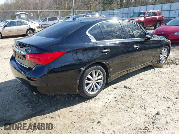 2016 Infiniti Q50 3.0t Premium with VIN JN1EV7AR4GM345731, listed as a IAAI auction lot 41836075 with 88,682 mi miles. Bid and sale history available at carsss.com. Image 4.