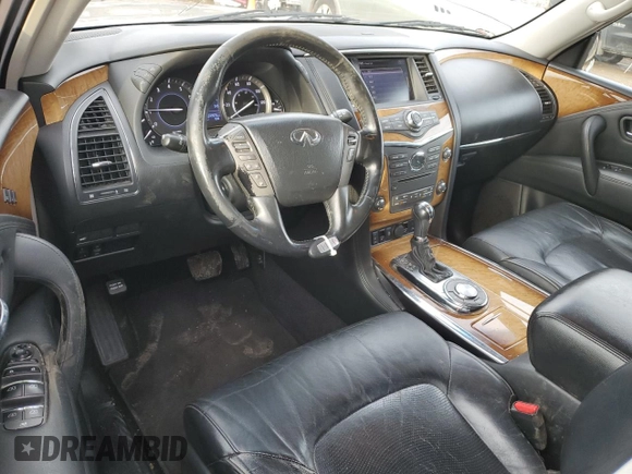 2013 Infiniti QX56 with VIN JN8AZ2NF1D9550722, listed as a Copart auction lot 42160175 with 243,578 mi miles and Salvage title. Bid and sale history available at DreamBid. Image 8.