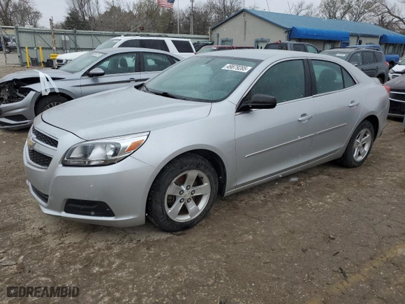 2013 Chevrolet Malibu LS with VIN 1G11B5SA5DF332254, listed as a Copart auction lot 49879285 with 99,456 mi miles and Salvage Title. Bid and sale history available at carsss.com. Image 1.