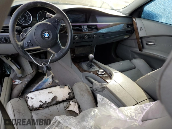 2005 BMW 5 Series 545i with VIN WBANB33545B089511, listed as a Copart auction lot 86564854 with Not Provided miles and Salvage Title. Bid and sale history available at carsss.com. Image 8.