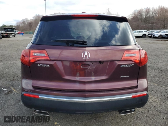 2011 Acura MDX Tech Pkg with VIN 2HNYD2H61BH505100, listed as a Copart auction lot 52603055 with 146,704 mi miles and Clean Title. Bid and sale history available at carsss.com. Image 6.