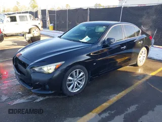 2015 Infiniti Q50 with VIN JN1BV7AP2FM332850, listed as a IAAI auction lot 41345734 with 197,874 mi miles. Bid and sale history available at carsss.com. Image 17.
