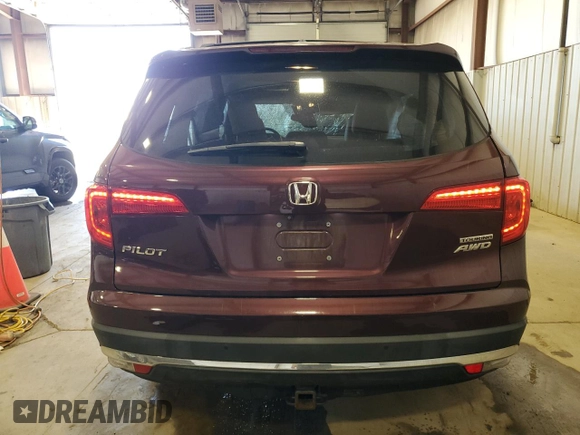 2017 Honda Pilot Touring with VIN 5FNYF6H97HB077601, listed as a Copart auction lot 53672935 with 73,484 mi miles and Salvage Title. Bid and sale history available at carsss.com. Image 6.
