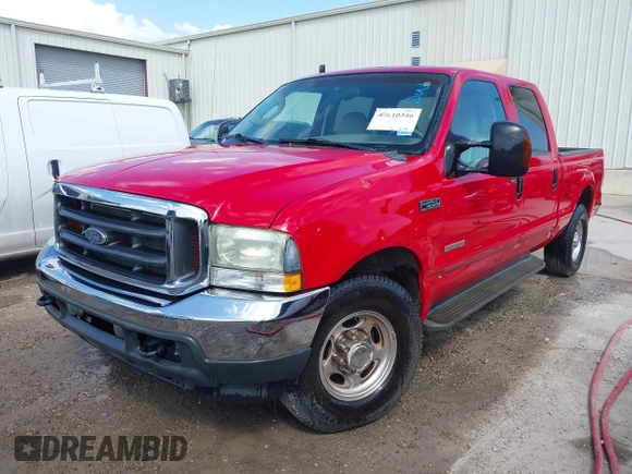 2004 Ford F-250 XL with VIN 1FTNW20P54EB90402, listed as a IAAI auction lot 42610346 with 2,485,171 mi miles and . Bid and sale history available at DreamBid. Image 2.