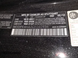 2012 Mercedes-Benz SLK 250 with VIN WDDPK4HA7CF040936, listed as a IAAI auction lot 42637791 with 83,426 mi miles and . Bid and sale history available at DreamBid. Image 9.