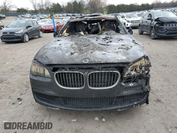 2013 BMW 7 Series 740Li with VIN WBAYE4C50DD137454, listed as a Copart auction lot 84876294 with Not provided miles and Salvage title. Bid and sale history available at DreamBid. Image 5.
