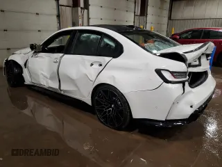 2025 BMW M3 Competition xDrive z VIN WBS33HJ03SFU35458, wystawiony jako Copart lot #43777165 z przebiegiem 231 mil mil oraz Szkoda całkowita • Salvage title. Historia ofert i sprzedaży dostępna na DreamBid. Obrazek 2.