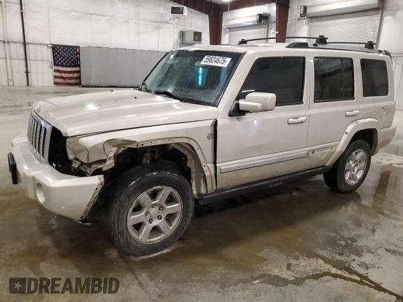 2007 Jeep Commander Overland z VIN 1J8HG68237C610869, wystawiony jako Copart lot #59824675 z przebiegiem 229 092 mil mil oraz Szkoda całkowita • Salvage title. Historia ofert i sprzedaży dostępna na DreamBid. Obrazek 1.
