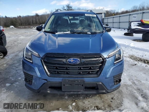 2022 Subaru Forester with VIN JF2SKACC9NH511019, listed as a Copart auction lot 43427085 with 23,186 mi miles and Salvage title. Bid and sale history available at DreamBid. Image 5.