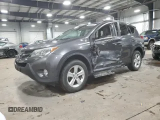 2013 Toyota RAV4 XLE with VIN 2T3RFREVXDW008185, listed as a Copart auction lot 45594385 with 97,915 mi miles and Salvage Title. Bid and sale history available at carsss.com. Image 1.