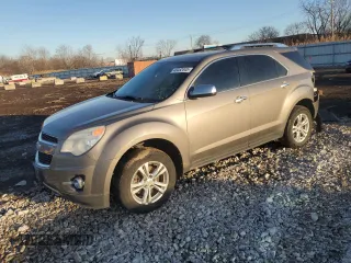 2012 Chevrolet Equinox LTZ with VIN 2GNFLGE57C6211455, listed as a Copart auction lot 46452445 with 145,350 mi miles and Salvage Title. Bid and sale history available at carsss.com. Image 1.