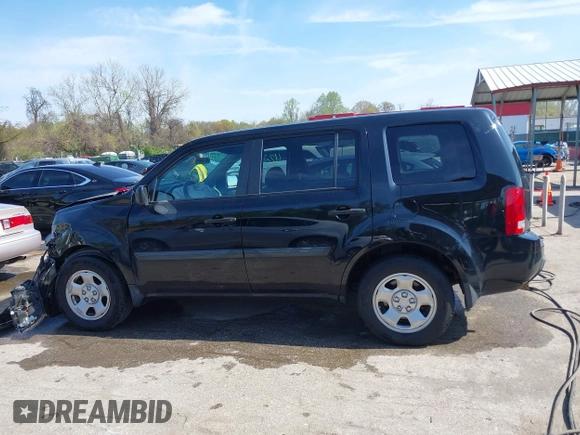 2014 Honda Pilot LX with VIN 5FNYF4H29EB043405, listed as a IAAI auction lot 42070376 with 139,356 mi miles and . Bid and sale history available at carsss.com. Image 14.