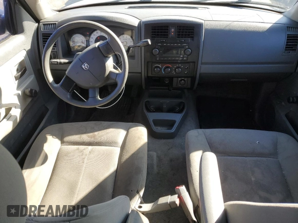 2006 Dodge Dakota ST with VIN 1D7HW28K56S518482, listed as a Copart auction lot 47699645 with 249,397 mi miles and Clean Title. Bid and sale history available at DreamBid. Image 8.