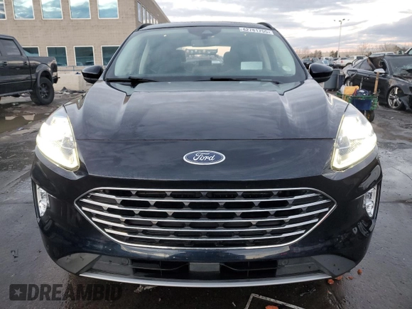 2021 Ford Escape Titanium Hybrid with VIN 1FMCU9DZ3MUA77020, listed as a Copart auction lot 42781755 with 45,201 mi miles and Salvage title. Bid and sale history available at DreamBid. Image 5.