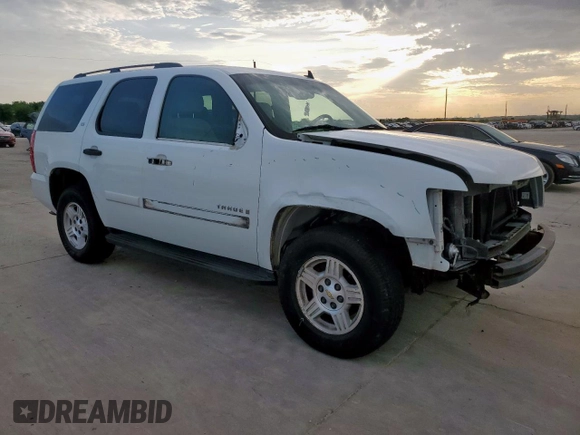 2008 Chevrolet Tahoe LS with VIN 1GNFC13C68R274783, listed as a Copart auction lot 64990145 with 217,373 mi miles and Salvage title. Bid and sale history available at DreamBid. Image 4.