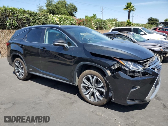 2018 Lexus RX 450hL Premium with VIN JTJDGKCAXJ2000538, listed as a Copart auction lot 61776195 with 74,988 mi miles and Salvage title. Bid and sale history available at DreamBid. Image 4.