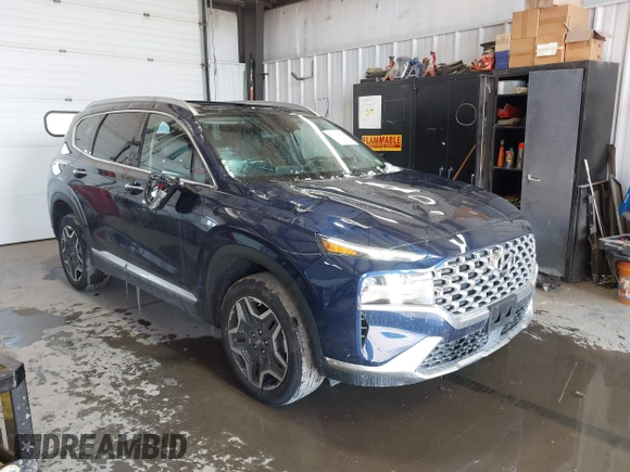 2023 Hyundai Santa Fe Limited with VIN 5NMS4DAL2PH582853, listed as a IAAI auction lot 41339454 with 34,519 mi miles. Bid and sale history available at carsss.com. Image 1.