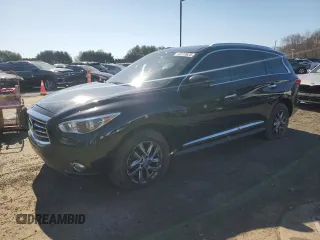 2013 Infiniti JX35 with VIN 5N1AL0MM5DC313344, listed as a Copart auction lot 53133625 with 193,936 mi miles and Salvage Title. Bid and sale history available at carsss.com. Image 1.