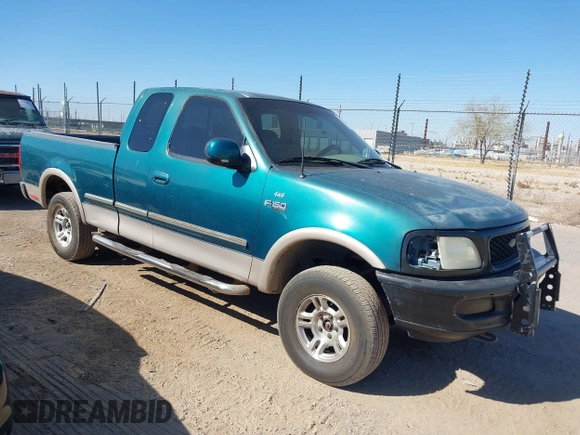 1997 Ford F-150 XL with VIN 1FTEX18LXVKB64986, listed as a IAAI auction lot 41901924 with 224,288 mi miles. Bid and sale history available at carsss.com. Image 1.