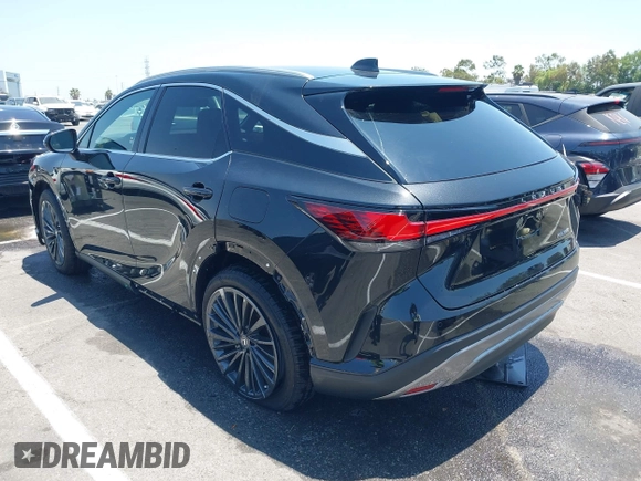 2025 Lexus RX 350 with VIN 2T2BAMBAXSC058589, listed as a IAAI auction lot 42620541 with 2,262 mi miles and . Bid and sale history available at DreamBid. Image 3.