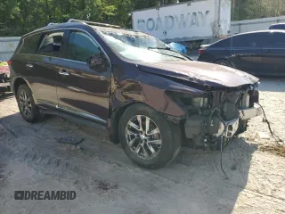 2014 Infiniti QX60 with VIN 5N1AL0MN7EC517864, listed as a Copart auction lot 52985535 with Not provided miles and Salvage title. Bid and sale history available at DreamBid. Image 4.