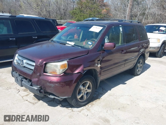 2007 Honda Pilot EX-L with VIN 5FNYF18667B002248, listed as a IAAI auction lot 41786397 with 193,748 mi miles and . Bid and sale history available at DreamBid. Image 2.