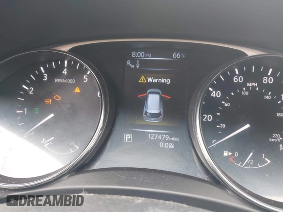 2014 Nissan Rogue SL with VIN 5N1AT2MV5EC809458, listed as a IAAI auction lot 41990143 with 127,479 mi miles. Bid and sale history available at carsss.com. Image 7.