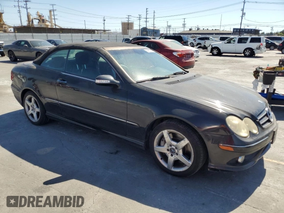2006 Mercedes-Benz CLK-Class 5.0L with VIN WDBTK75G96T063299, listed as a Copart auction lot 69882884 with 148,934 mi miles and Salvage Title. Bid and sale history available at carsss.com. Image 4.