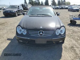 2005 Mercedes-Benz CLK 500 with VIN WDBTK75GX5T045859, listed as a Copart auction lot 51100995 with 130,761 mi miles and Salvage title. Bid and sale history available at DreamBid. Image 5.