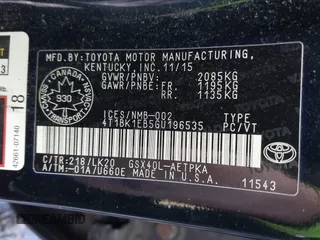 2016 Toyota Avalon Limited with VIN 4T1BK1EB5GU196535, listed as a IAAI auction lot 41670438 with 126,767 mi miles and . Bid and sale history available at DreamBid. Image 9.