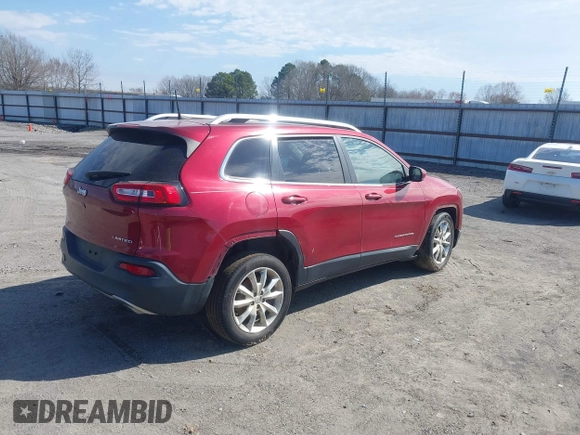 2017 Jeep Cherokee Limited with VIN 1C4PJLDS9HW623621, listed as a IAAI auction lot 41628758 with 158,112 mi miles and . Bid and sale history available at DreamBid. Image 4.