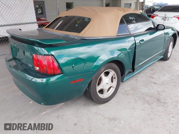 2001 Ford Mustang Deluxe z VIN 1FAFP44441F198354, wystawiony jako IAAI lot #42433701 z przebiegiem 69 328 mil mil oraz . Historia ofert i sprzedaży dostępna na DreamBid. Obrazek 4.