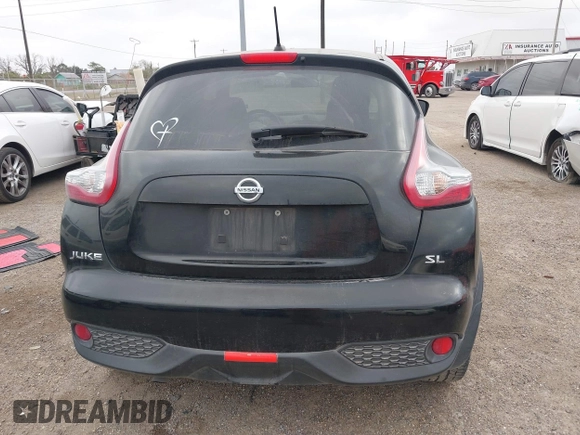 2015 Nissan Juke SV with VIN JN8AF5MR7FT502217, listed as a IAAI auction lot 41748106 with 97,200 mi miles. Bid and sale history available at carsss.com. Image 16.
