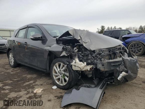 2013 Mazda 3 i Grand Touring with VIN JM1BL1MP6D1724160, listed as a Copart auction lot 46107525 with Not provided miles and Salvage title. Bid and sale history available at DreamBid. Image 4.