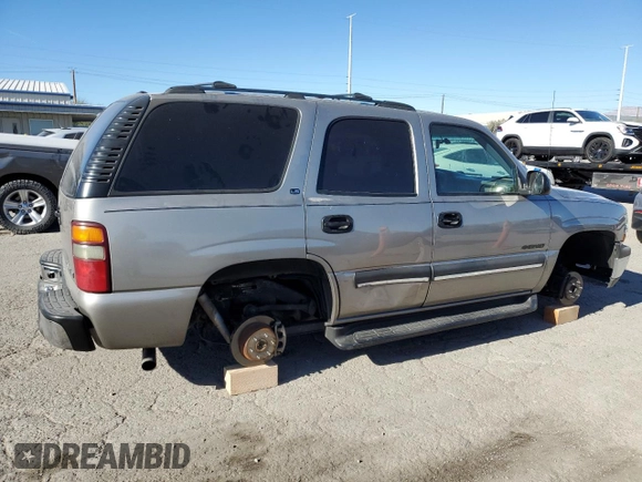 2002 Chevrolet Tahoe LS with VIN 1GNEC13V32J326387, listed as a Copart auction lot 88171325 with Not provided miles and Salvage title. Bid and sale history available at DreamBid. Image 3.