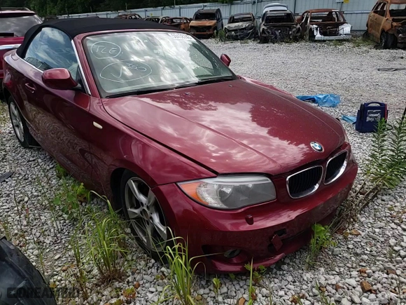 2013 BMW 1 Series 128i with VIN WBAUN1C58DVH78166, listed as a Copart auction lot 59438743 with 0 mi miles and Salvage Title. Bid and sale history available at carsss.com. Image 11.