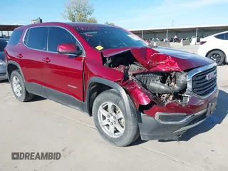 2018 GMC Acadia SLE with VIN 1GKKNKLA8JZ240358, listed as a IAAI auction lot 41228884 with 174,759 mi miles. Bid and sale history available at carsss.com. Image 1.